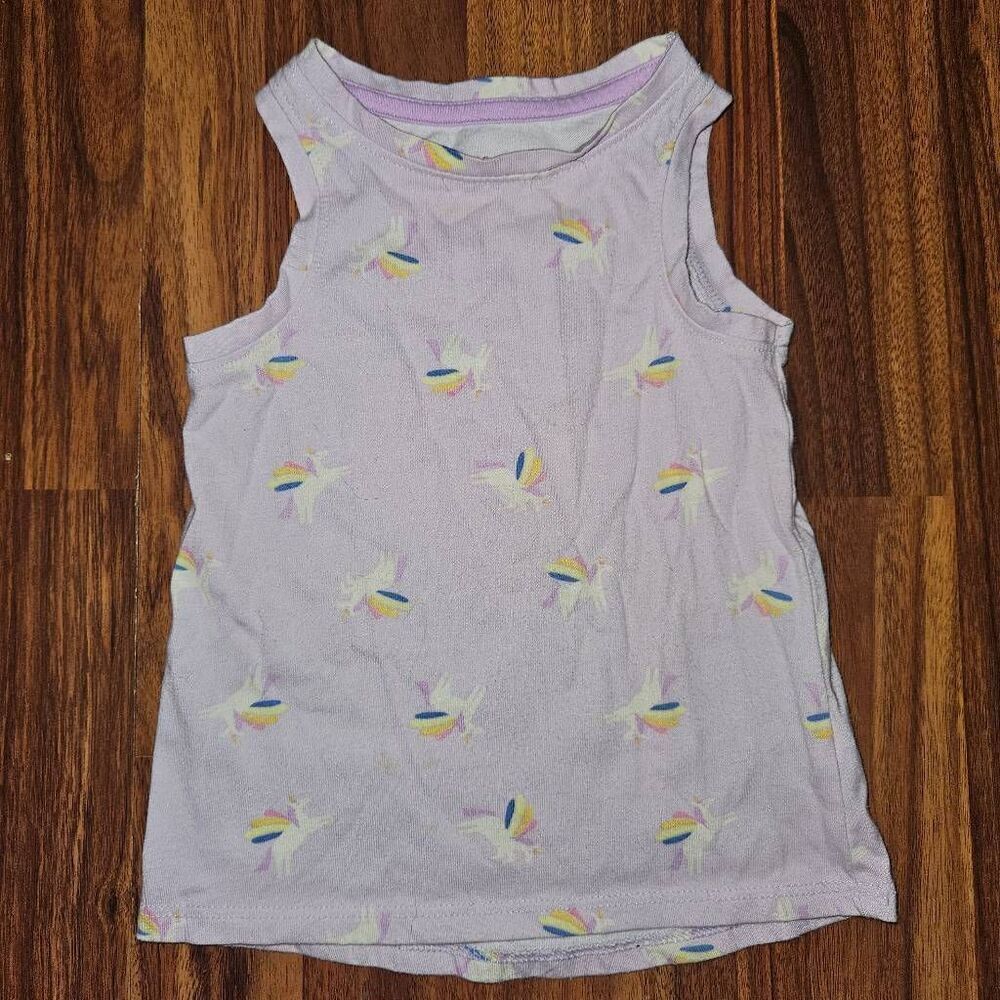 5 For $25 Cat & Jack Pastel Purple Unicorn Tank Toddler Size 2T